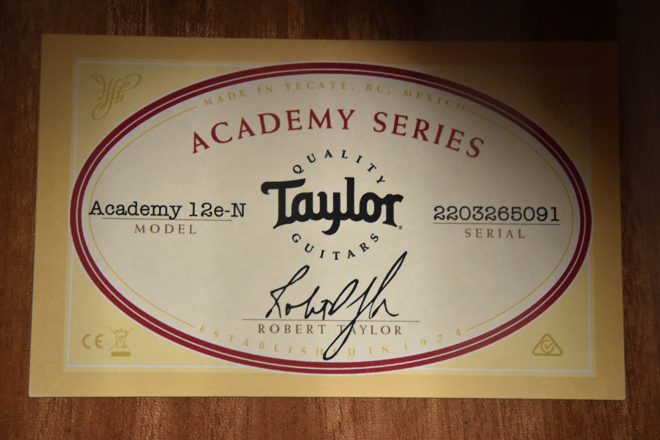 Taylor Academy 12E-N Acoustic Electric Nylon String Crossover Guitar