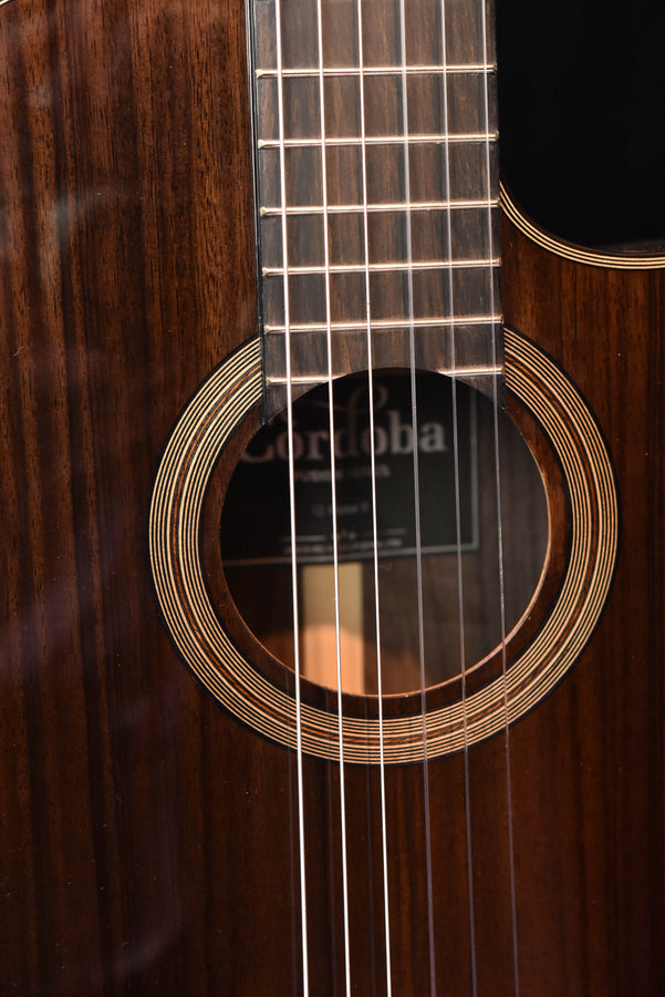 Cordoba Fusion 12 Rose II Nylon String Crossover Guitar