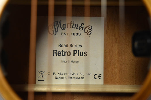 martin 000e retro plus mahogany acoustic guitar