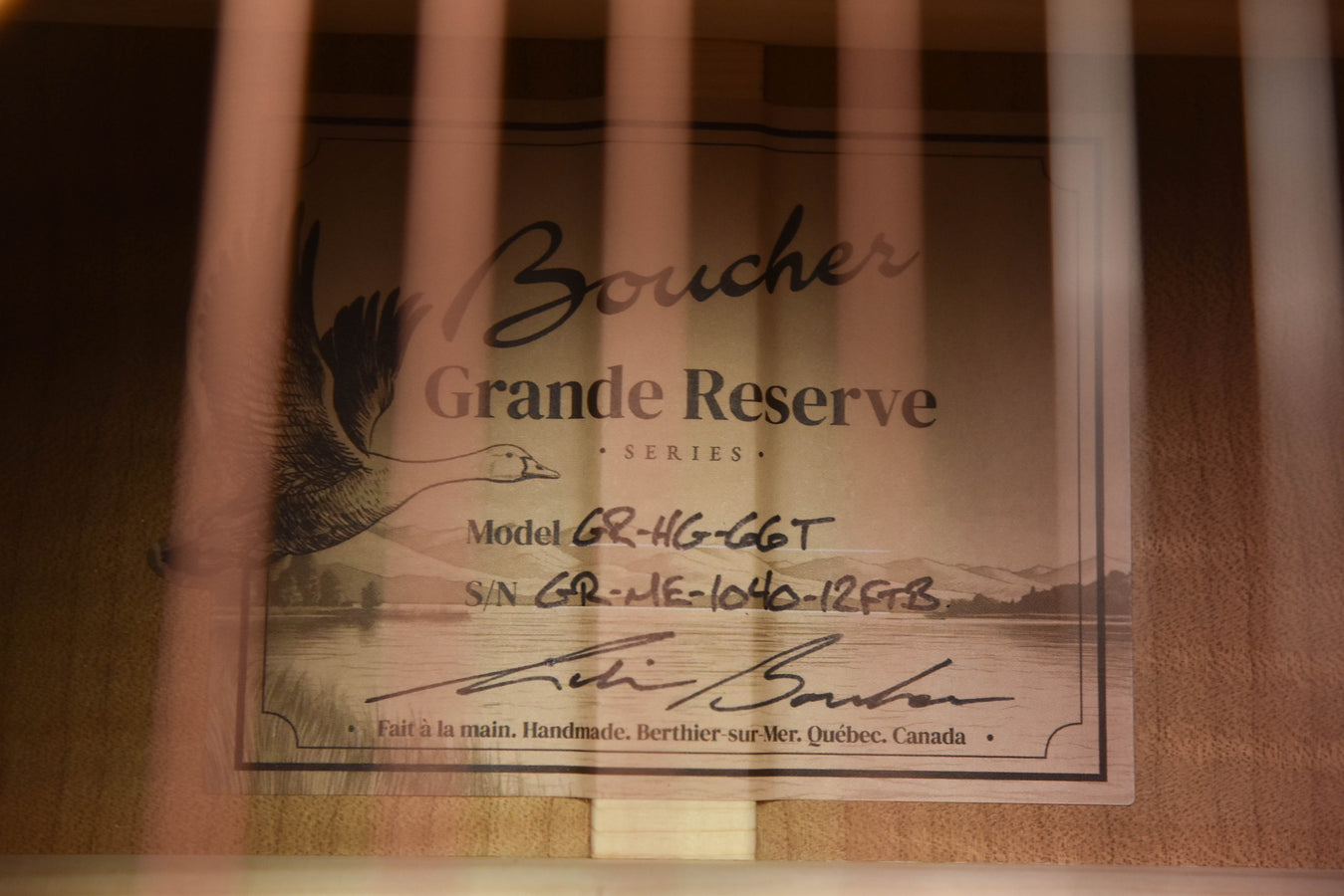 Boucher Grand Reserve 000 12 Fret Slot Head Acoustic Guitar GR-ME-1040-12FTB Torrefied Flamed Maple, Torrefied Adirondack Spruce Top