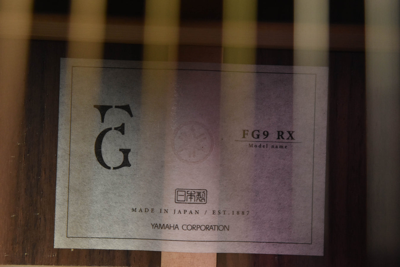 Yamaha FG9 RX Dreadnought Acoustic Electric Guitar