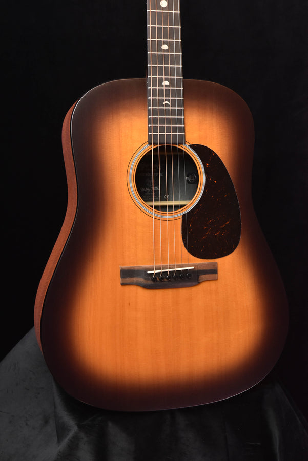 D-X2E Molly Tuttle acoustic-electric guitar front view, rosette and soundhole, black pickguard