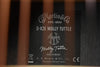 Martin D-X2E Molly Tuttle headstock back label with logo and 'Made in Mexico'