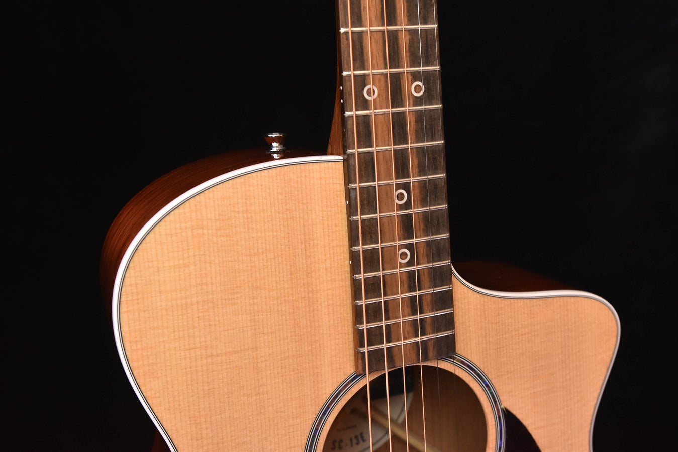 SC-13E Akustik-/E-Gitarre, Hals und obere Zarge mit Griffbrett