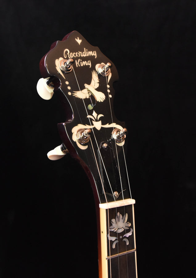 Recording King Lonesome Dove Carl Jackson Signature Tone Ring Five String Banjo