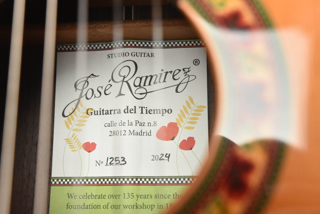 Jose Ramirez Tiempo-C Cedar Top Classical Guitar