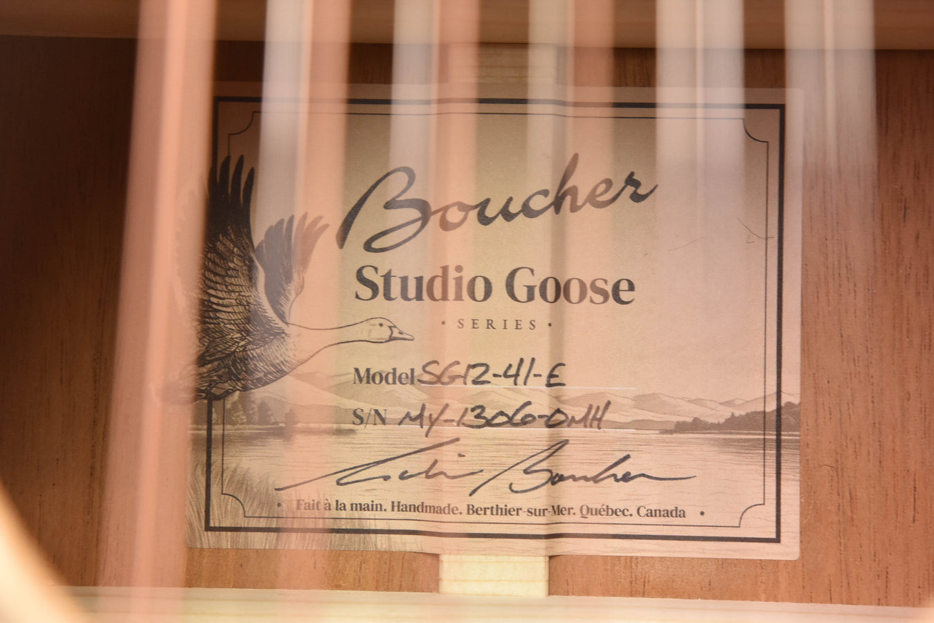 Boucher Studio Goose  12 String OM Mahogany Fishman Matrix Infinity Pickup SG12-41-E