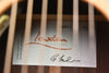 Lowden GUITARS warranty label with serial number and signature text