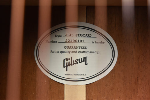 gibson j-45 standard vintage sunburst (newest late 2026 update) hi-fi dna pickup