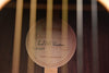 Acoustic guitar soundhole label: Yamaha LJ56 Custom and technical markings