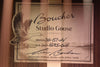 Boucher Studio Goose model SG-51-MV authenticity label with signature and text