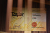 Taylor guitar case label with serial and model information stickers