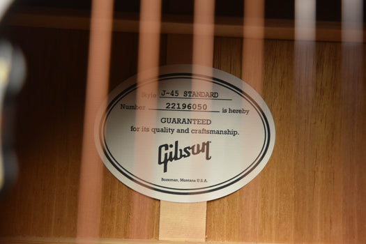gibson j-45 standard vintage sunburst (newest late 2026 update) hi-fi dna pickup
