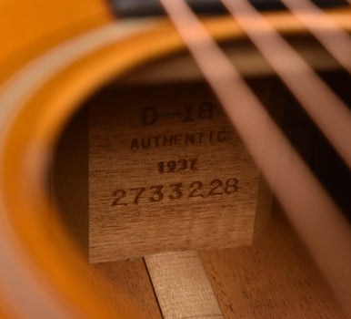 martin d-18 authentic aged 1937 vts top acoustic guitar