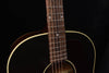 Acoustic guitar neck with maple fretboard, dot inlays, and gloss finish