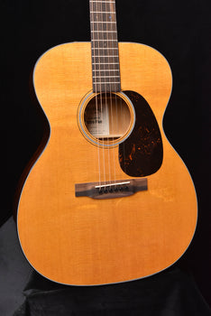 retro plus acoustic-electric guitar body front view with tortoise pickguard and soundhole