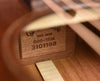 Martin acoustic guitar label on neck block: 000-15M, serial 3101198