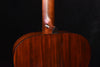 Retro Plus guitar back close-up near neck joint and shoulder with wood grain