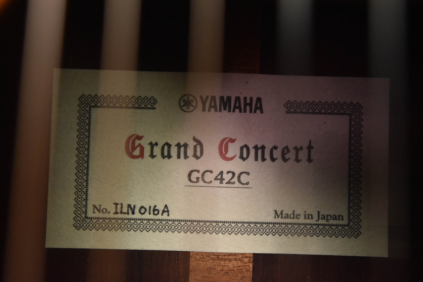 Yamaha GC42C Classical Guitar Cedar Top