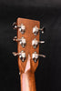 Acoustic guitar headstock back with metal tuning machines and wood finish
