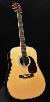 martin hd-35 acoustic guitar with natural finish and black pickguard