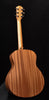 Honeyburst acoustic-electric guitar back view with contoured body and neck