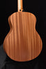 Honeyburst acoustic-electric guitar back, wood grain and arched body shape