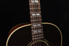 Gibson acoustic guitar neck and upper body with dot inlays and bound fretboard