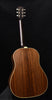 Gibson acoustic guitar back with natural wood grain and glossy binding