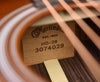 Acoustic guitar soundhole label: Martin HD-28 and 3074029