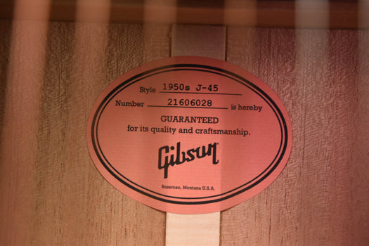 gibson 50's j-45 original vintage sunburst finish