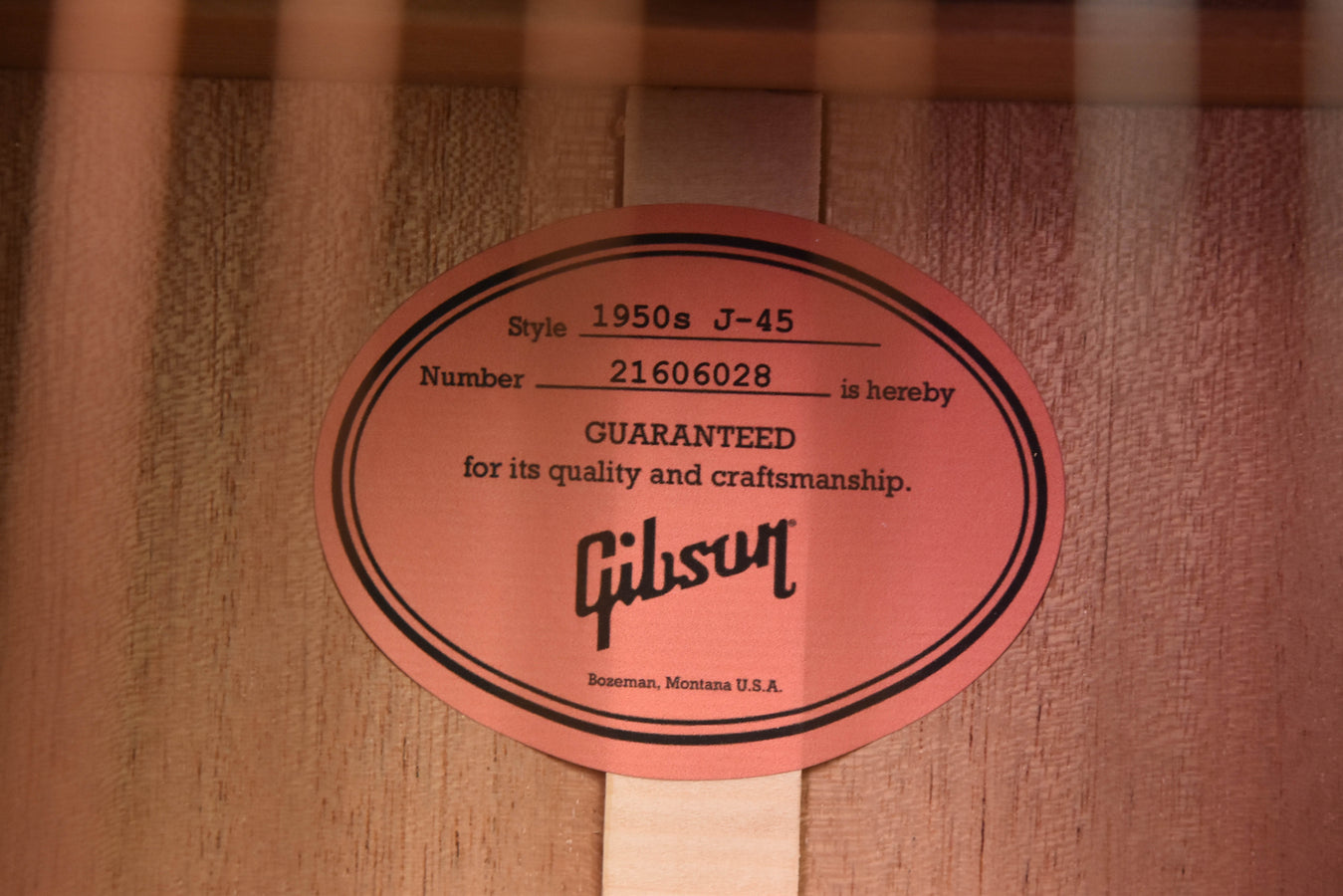 Gibson 50's J-45 Original Vintage Sunburst Finish