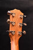 Taylor acoustic guitar headstock back with tuning machines and logos