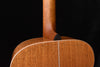 Acoustic guitar neck joint and upper bout trim, natural wood finish