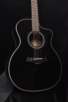 taylor 214ce dlx special edition blacktop acoustic/electric guitar