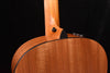 Acoustic guitar upper body with neck joint and dark trim along the edge
