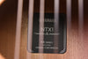 Yamaha NTX1 NX Series label on backplate of nylon-string acoustic-electric guitar