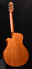 Acoustic-electric crossover guitar body, natural wood finish, nylon strings