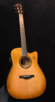 transacoustic tag3 sdb acoustic guitar, sunburst dreadnought cutaway