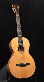 boucher hg-44heritage goose parlor acoustic guitar-  torrefied adirondack spruce and mahogany