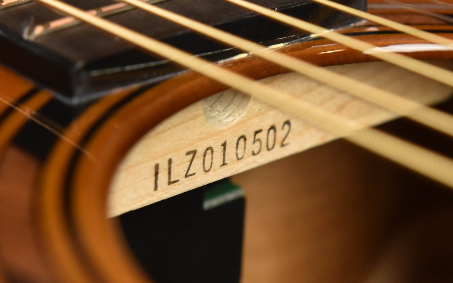Neck wood with stamped serial number IL7010502