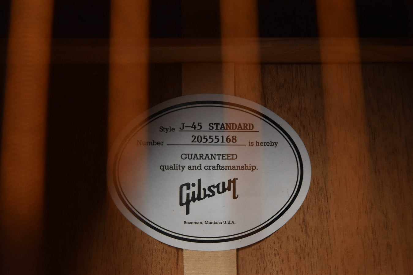 Gibson J-45 Standard Vintage Sunburst Acoustic Guitar