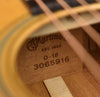 D-18 acoustic guitar label on soundboard with serial-style number mark