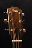 Taylor acoustic guitar headstock with tuning pegs and Taylor logo.