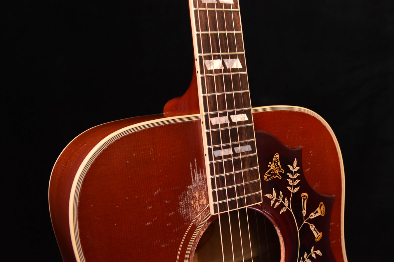 Gibson 1960 Hummingbird Heavy Aged Murphy Lab Washed Cherry Sunburst Acoustic Guitar