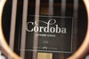 Cordoba Luthier Series C12 label on the guitar top