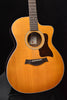Honeyburst acoustic guitar body with bridge, rosette, and sound hole