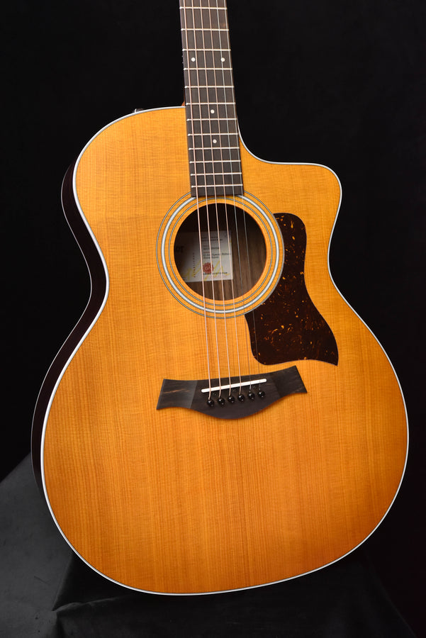 Honeyburst acoustic guitar body with bridge, rosette, and sound hole