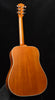 Cherry wood dreadnought acoustic guitar back with glossy finish and binding