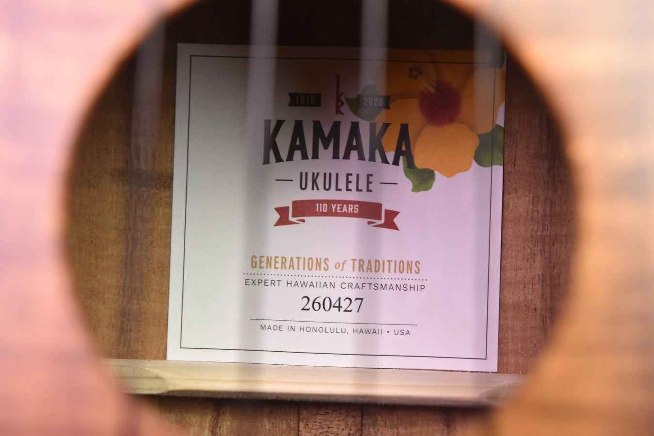 Kamaka HF-3 Tenor Ukulele